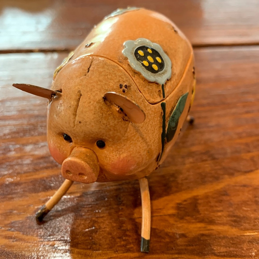Vintage Piggy Trinket Box